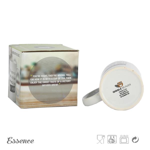 Customized Logo 11OZ Ceramic Stoneware Mugs High Temperature Glossy Glaze