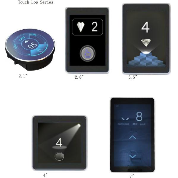 LCD LED Elevator Lop Touch Screen Size 2.1" 2.8" 3.5" 4" 7"