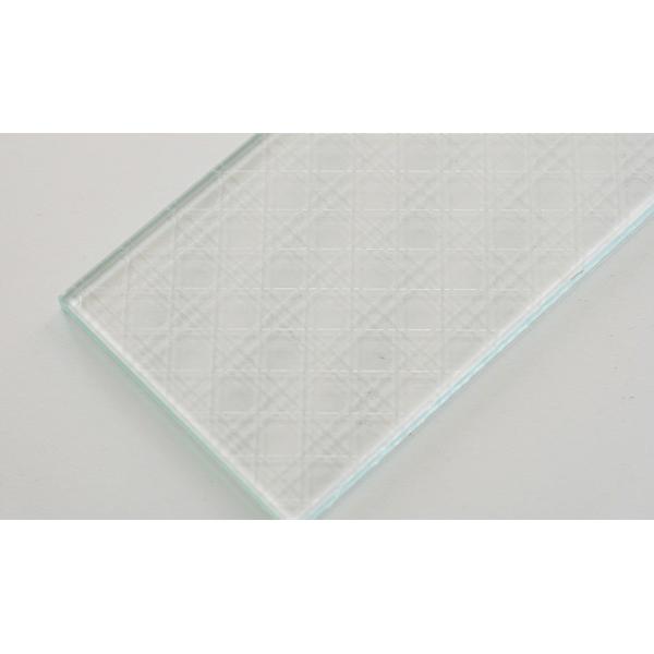 Solid Extra Clear Fluted Texture Pattern Tempered Toughened Safety Decorative Glass