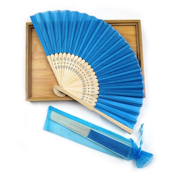 Customized Logo Bamboo Folding Hand Fan Leopard Print Pattern Sublimation Technique for Wedding Dancing Clack Bamboo Crafts
