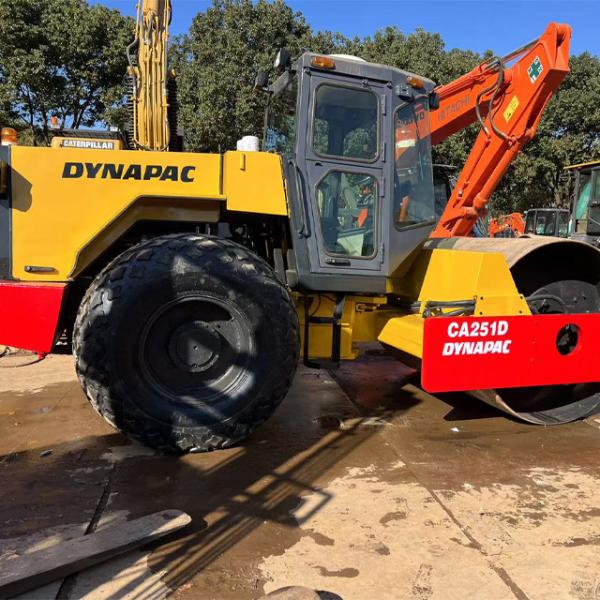 Reliable Dynapac CA251D Used Road Roller Durable and High Performance Single Roller