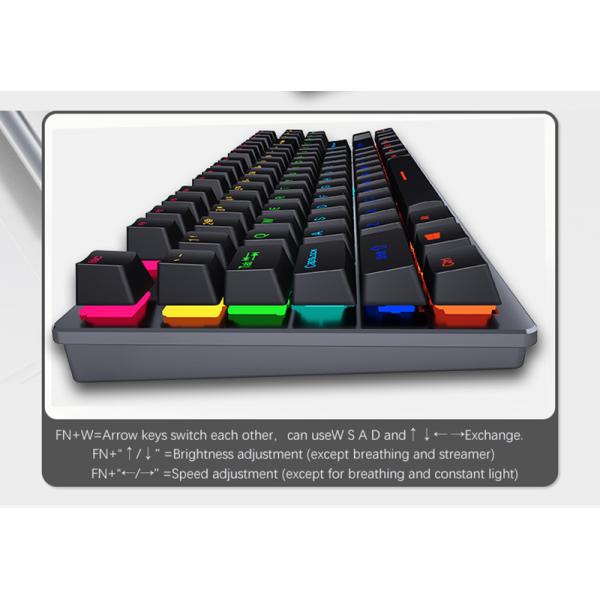 Wired Mechanical Keyboard with USB Type C Drive Interface Private Mold Green/Red Axis