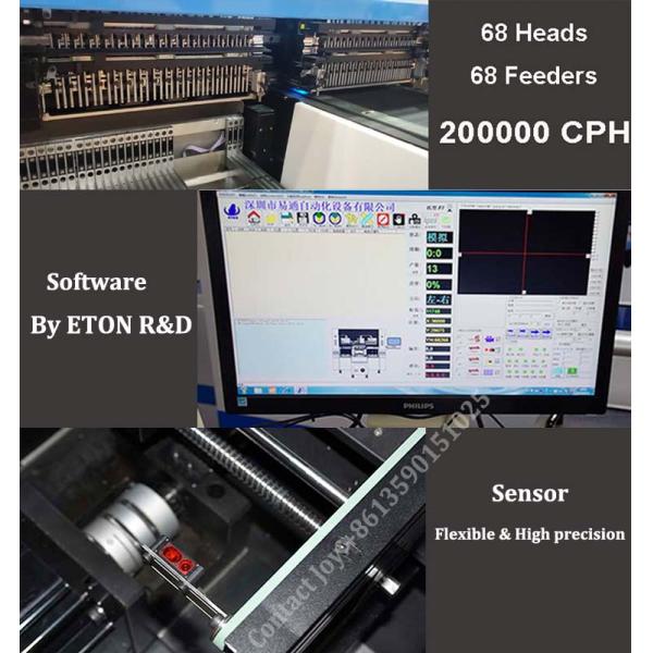 250000cph 2 Heads 4 Modules SMT Chip Mounter For Strip Light