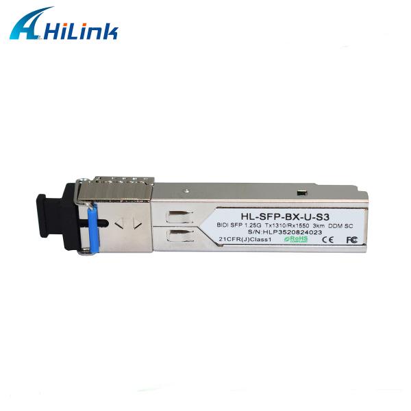 1.25G SFP 3KM SC/LC Simplex DDM WDM Transceiver Modules Factory Supply