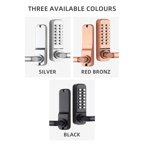 Mechanical Button Password Lock Third-generation Waterproof Password Change Without Opening Lock Keyless Wooden Door Lock
