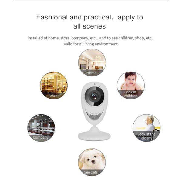 Wide View Angle 180 Degree Panoramic IP Camera Wireless WIFI IR Night Vision