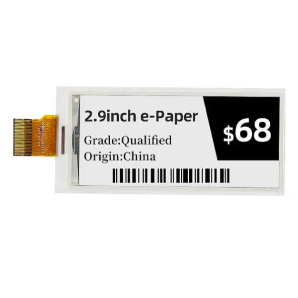 2.9 Inch ESL Electronic Epaper Display Eink Digital Price Tag Shelf Label