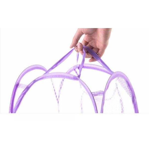 Bulk Collapsible PP Plastic Laundry Basket Mesh Laundry Bag