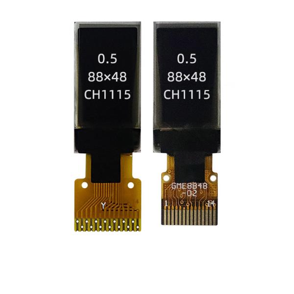 0.5 inch WHITE /BLUE PMOLED display 88X48 dots IIC interface driving IC CH1115