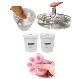 Quality Silicone Gel Material Non Toxic Decompression Relax Toy 1:1 Clear Squishy Silicone Gel for sale