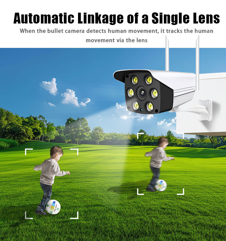 3MP/5MP Outdoor WiFi Security Camera, Bluetooth One‑Key Connection, Two‑Way Audio, IR & Spotlight Full‑Color Night Vision, Smart Human Detection, App