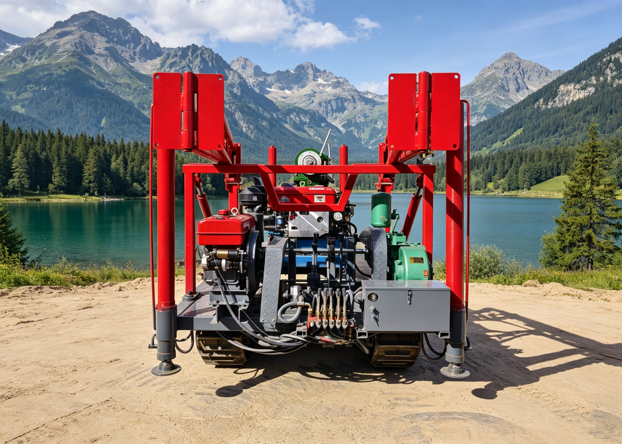 High Efficiency All Terrain Crawler Drilling Rig with Stable Performance and Hydraulic Drive