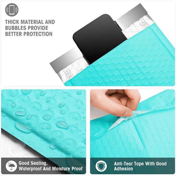 GDCX Bubble Envelope Mailing Poly Bubble Mailers With Bubble Packaging Pouches Mailer Pack