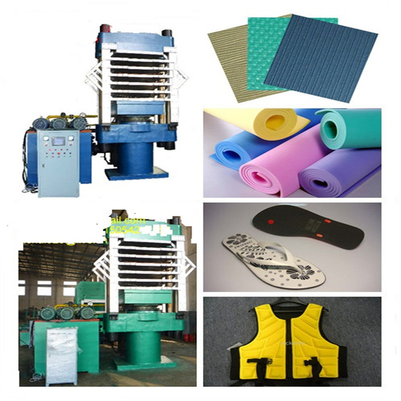 Automatic PLC Control EVA Foaming Vulcanizing Press with Fast Plate Closing Speed and Uniform Temperature Plate
