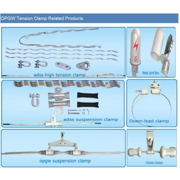 Short Span Preformed Line Tension Clamp Tangential Suspension Set For ADSS Cable Fittings