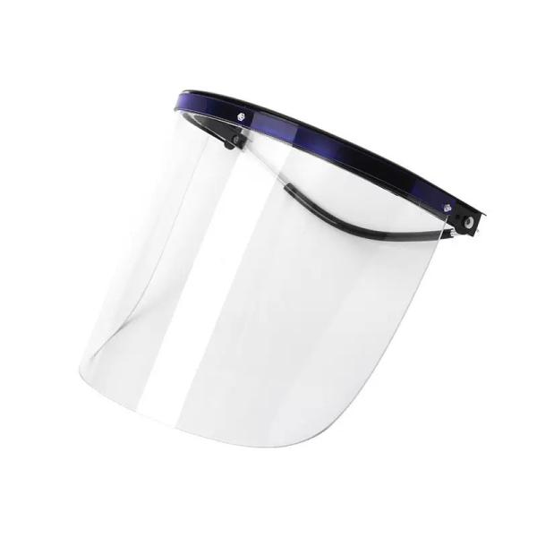 Transparent Protective Face Shield with Full-Face Coverage and High Temperature Resistance for Medical and Laboratory Use