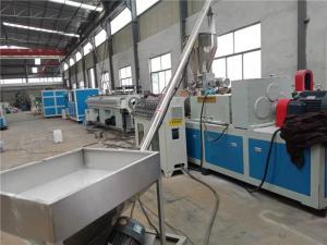 Quality Conical 16mm Plastic PVC Pipe Extrusion Line 200kgs/H Water Pipe Making Machine for sale
