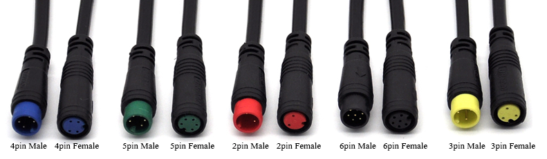 M8 connecting wire 2-6core waterproof plug butt joint controller waterproof wire connector