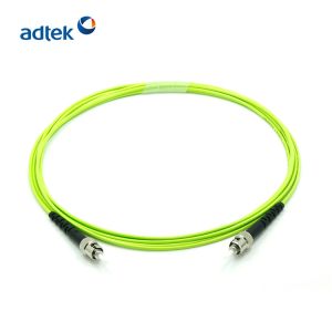 China Multimode Simplex Fiber Patch Cord OM5 ST To ST Fiber Patch Cable on sale