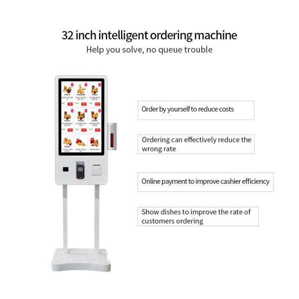 8ms Response 32 Inch TFT Touch Screen Kiosk For Self Service Payment