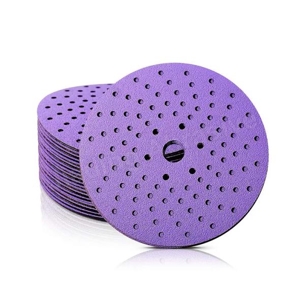 Customized Support 6inch 17holes Hook and Loop Sanding Discs for Auto Putty Polishing