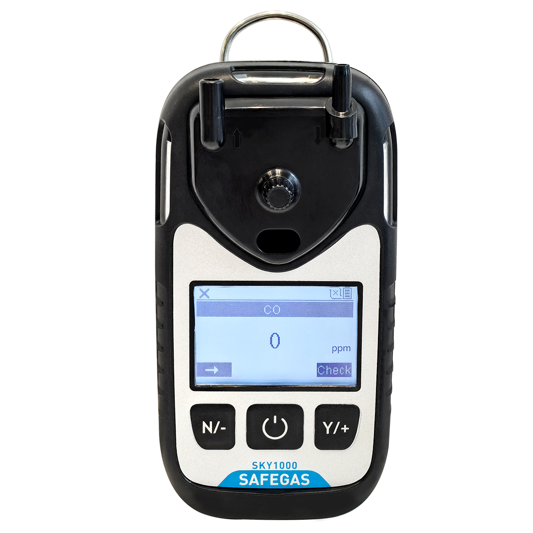 SKY1000 portable gas detector front view showing display and controls