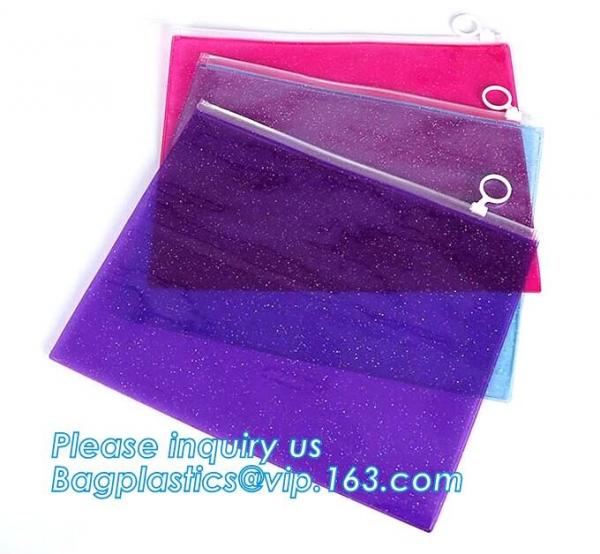 waterproof water resistant pvc file folder bill bag note bag document bag A4,stationery within mesh PVC waterproof zippe
