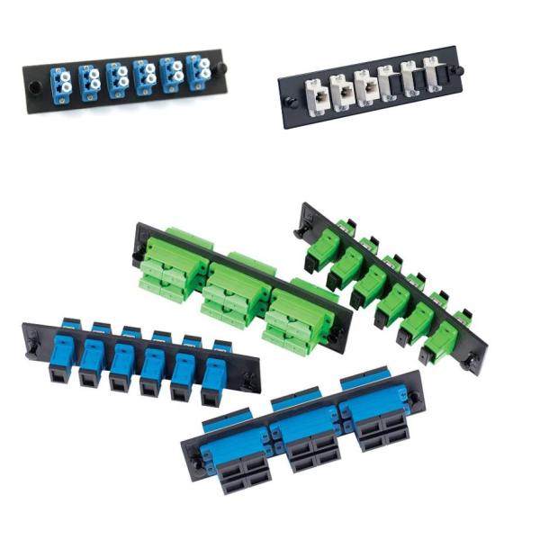 Cold Rolling Steel Fiber Optic Patch Panel Adapter Racks Singlemode SC 6 Ports