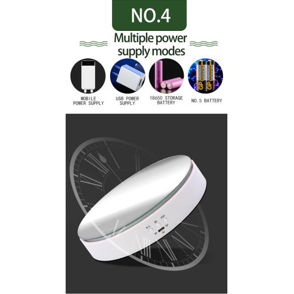 19.5cm Premium Circular Rotating Display Stand Adjustable For Headphone