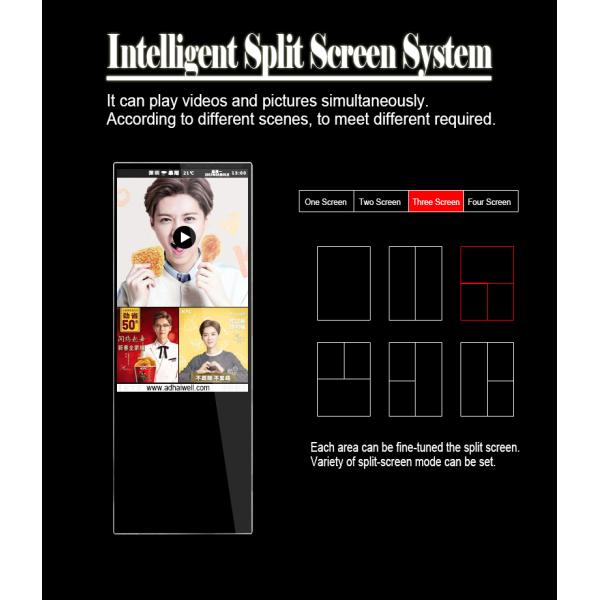 43inch portable floor stand ultra digital signage for indoor pop display Ultrathin Portable Digital Poster LCD Display Ads Media (5)