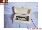 Natural Wood box eyeglasses case sunglasses case Unfinished wooden box glasses