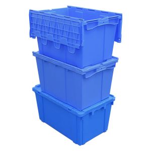 Quality Plastic Crates Folding Stackable Turnover Box with Lid Plastic for sale