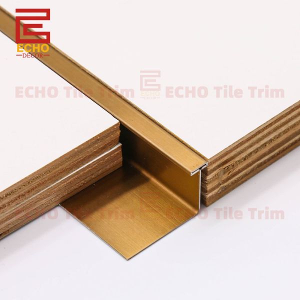 20mm Gold Stainless Steel Tile Trim Solid T Bar T Transition