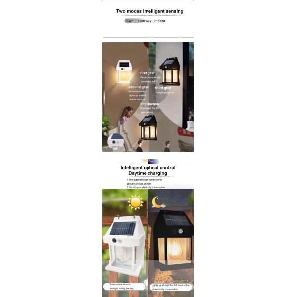Garden Lighting Solutions Service Solar Wall LED Light with 6000K Color Temperature CCT
