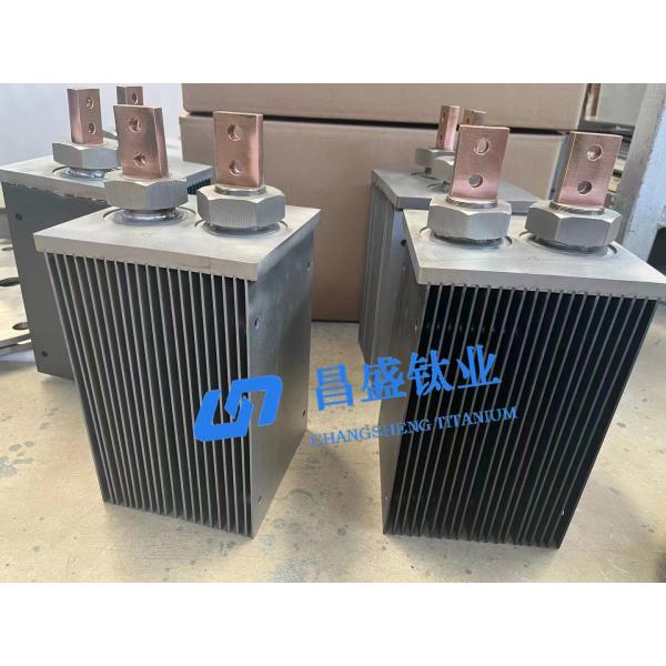 RuO2-IrO2 Coating Gr1 Titanium Electrode For Sodium Hypochlorite Generator Swimming Pool