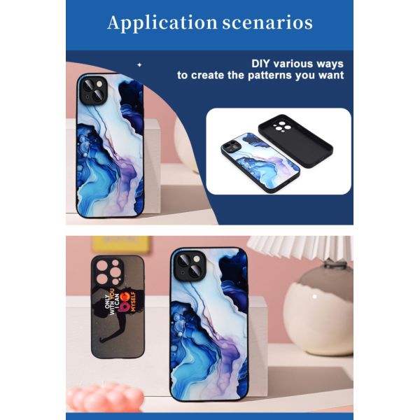 TPU+PC Sublimation Phone Case for iphone All Models Heat Press PET Plastic Sheet Blanks Wireless Charging Available Phone Cover