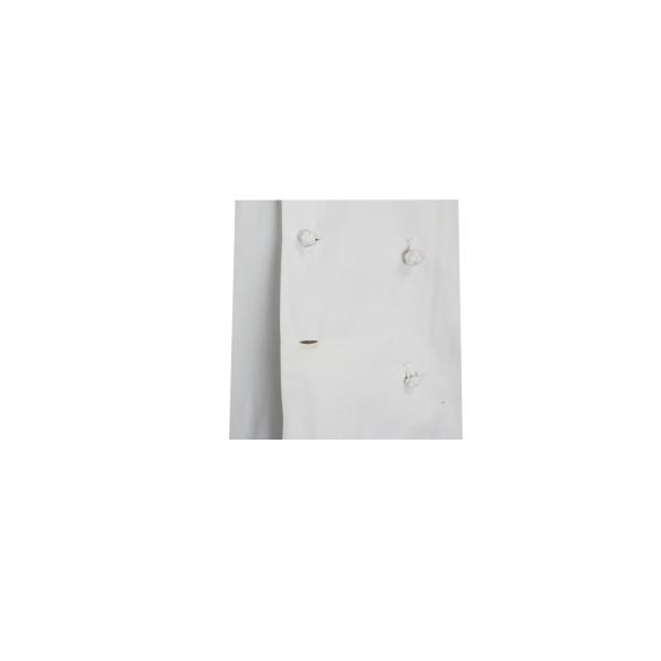 240GSM Chef Uniform Work Wear Polyester 65% Cotton 35% White Coat