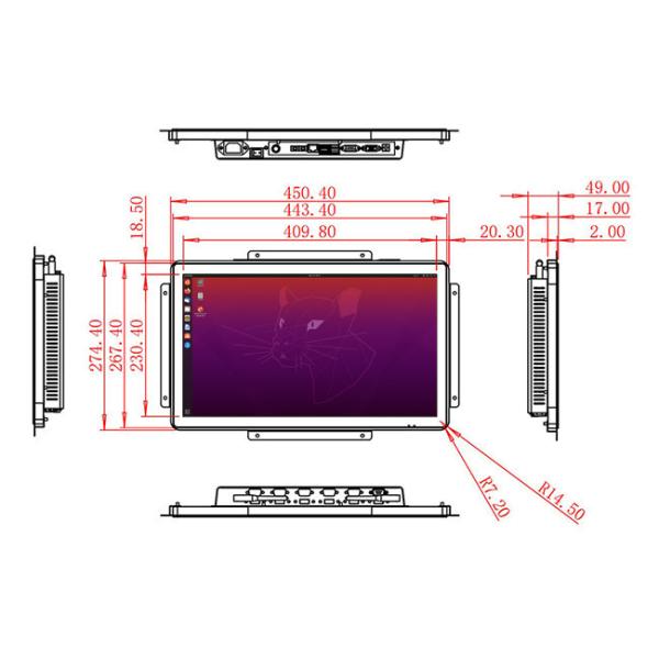 18.5-Inch Linux Control Module for Energy Management, Public Transport Displays, Healthcare Equipment, and Smart Cities