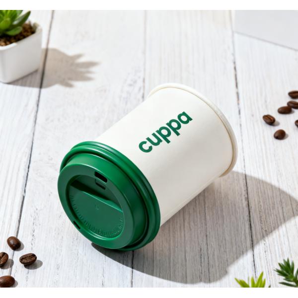 Customized disposable coffee paper cup eco-friendly biodegradable with lid