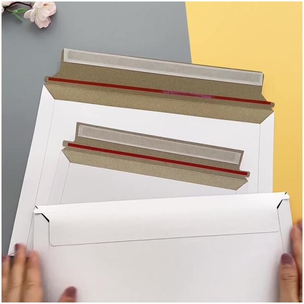 Sustainable Shipping Paper Mailer for E-commerce Paper Mailer for E-commerce with Adhesive Seal Strip and Custom Logo Printing