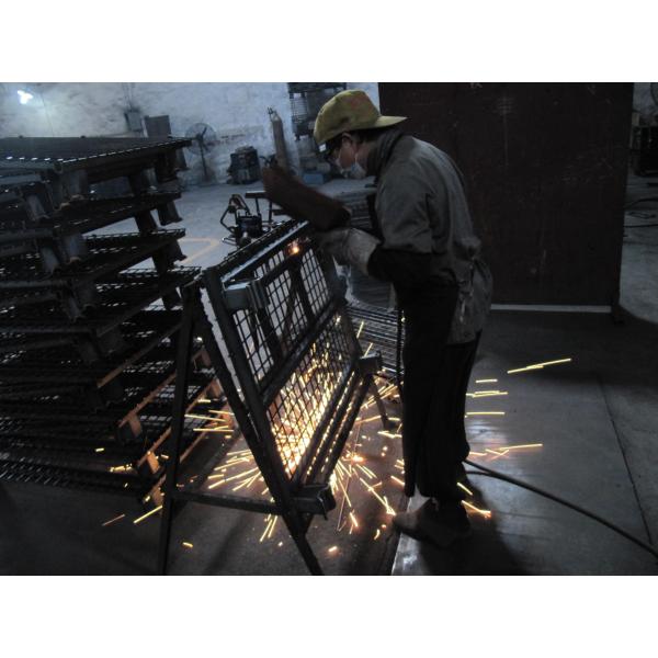 Zinc Plated Collapsible Wire Container Wines Industry Wire Mesh Cage