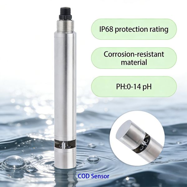 Digital COD Turbidity Temperature Sensor IP68 316L Stainless Steel, Used for Industrial Water Quality Monitoring