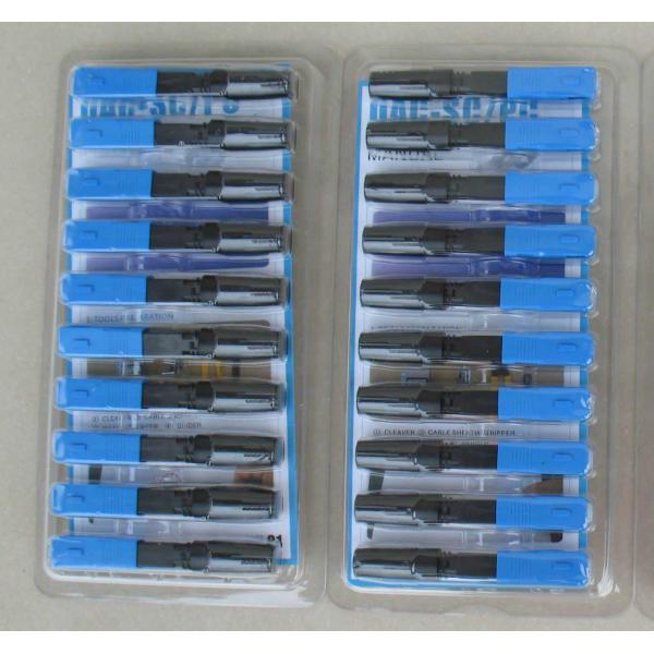 SC Quick Assembly Fiber Optics Connector SM/MM Green / Beige / Blue