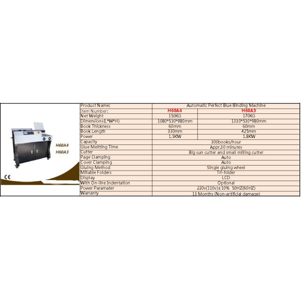 330mm / 425mm Book Length Electric Binding Machine / Document Binding Machine