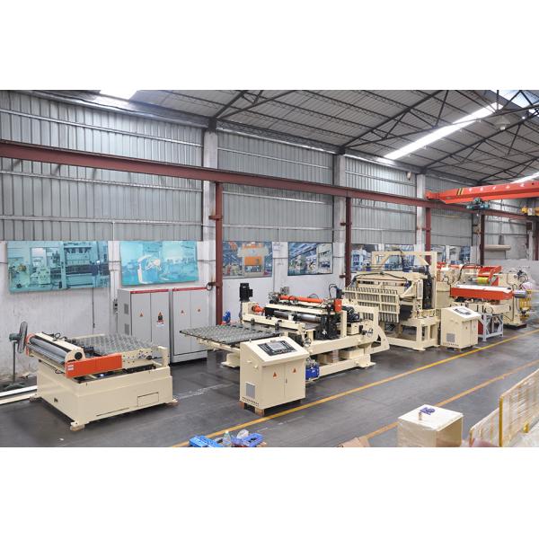 400mm Width Servo Roller Decoiler Straightener Feeder Sheet Metal Coil Process