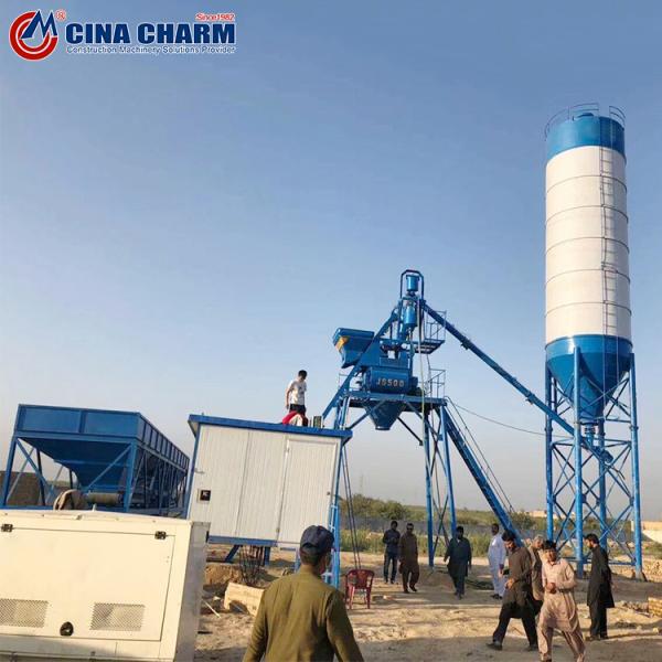 Hzs25 Mini Automatic Ready Mix Concrete Mixer Machine PLD800 Batching Machine