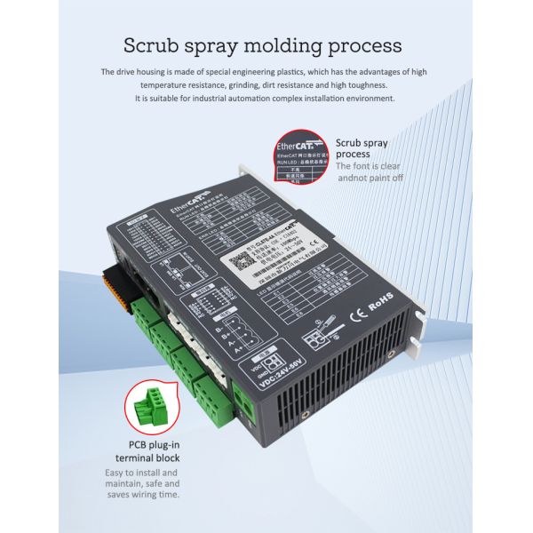 Lichuan 4-Axis DC Closed Loop Stepper Motor Drivers Kit 2.0N.m 2Phase Nema24 DC24V~50V 4.0/4.5/5.0/5.8A 1000PPR