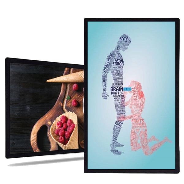 43/50 inch indoor 4K lcd wall mounted digital signage full colour