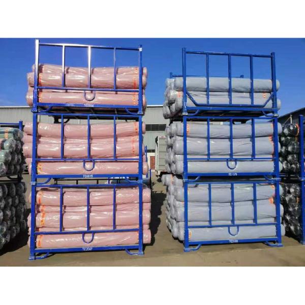 A19: Foldable Stacking rack Demountable Stacking rack for Canvas Textile Rolls Fabric Stackable Rack