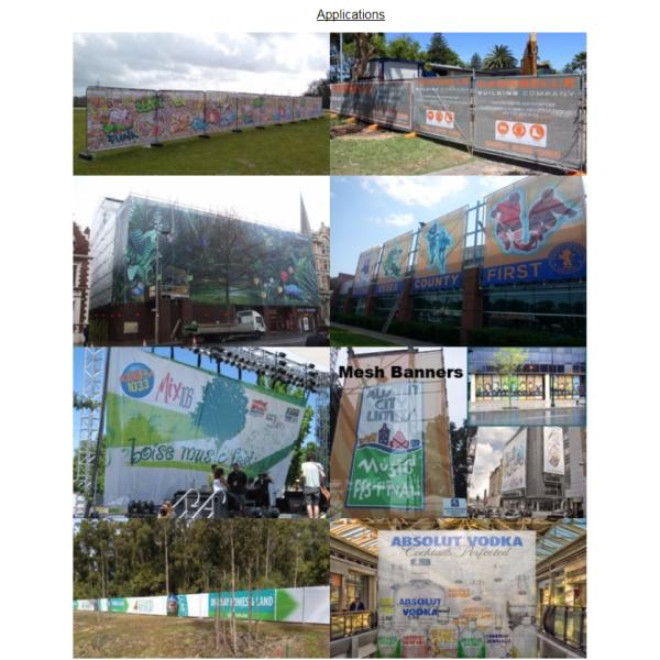 Custom Outdoor Advertising Signage Mesh Banners